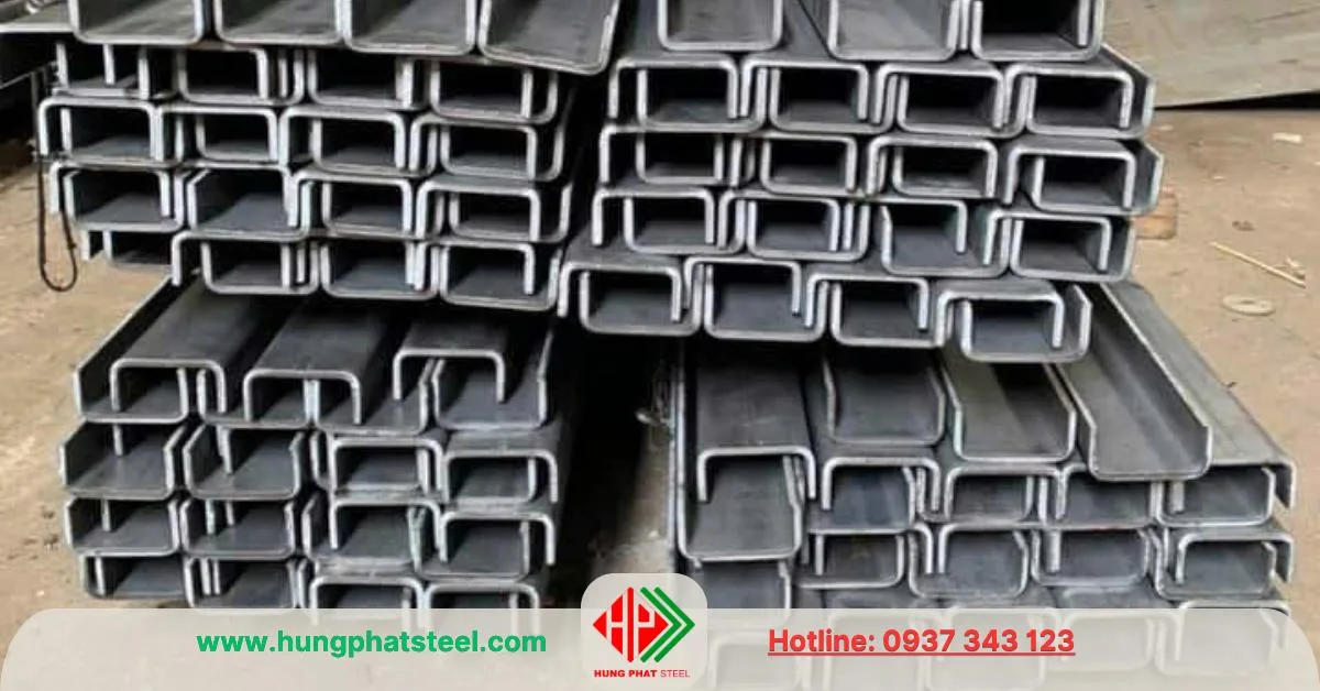 Thép Hùng Phát gia công chấn U theo kích thước bản vẽ