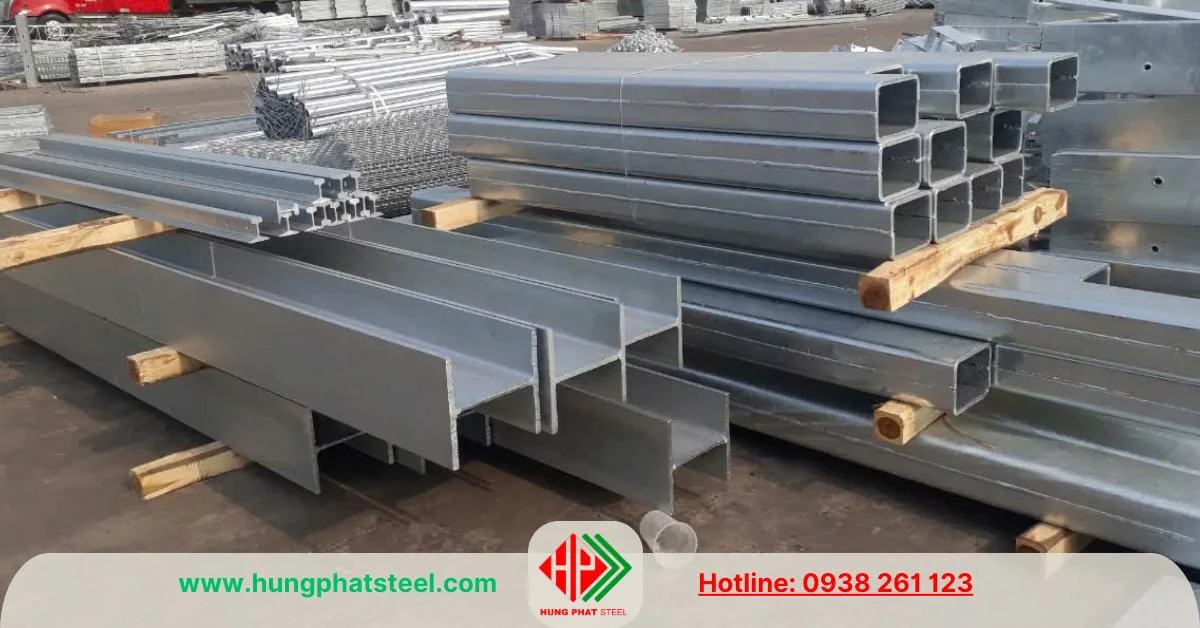 Thép hình mạ kẽm nhúng nóng