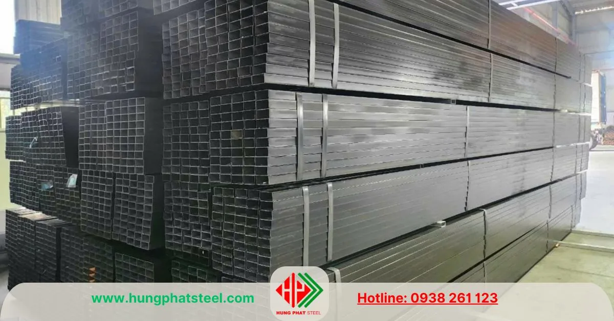 Thép hộp đen chữ nhật Hòa Phát