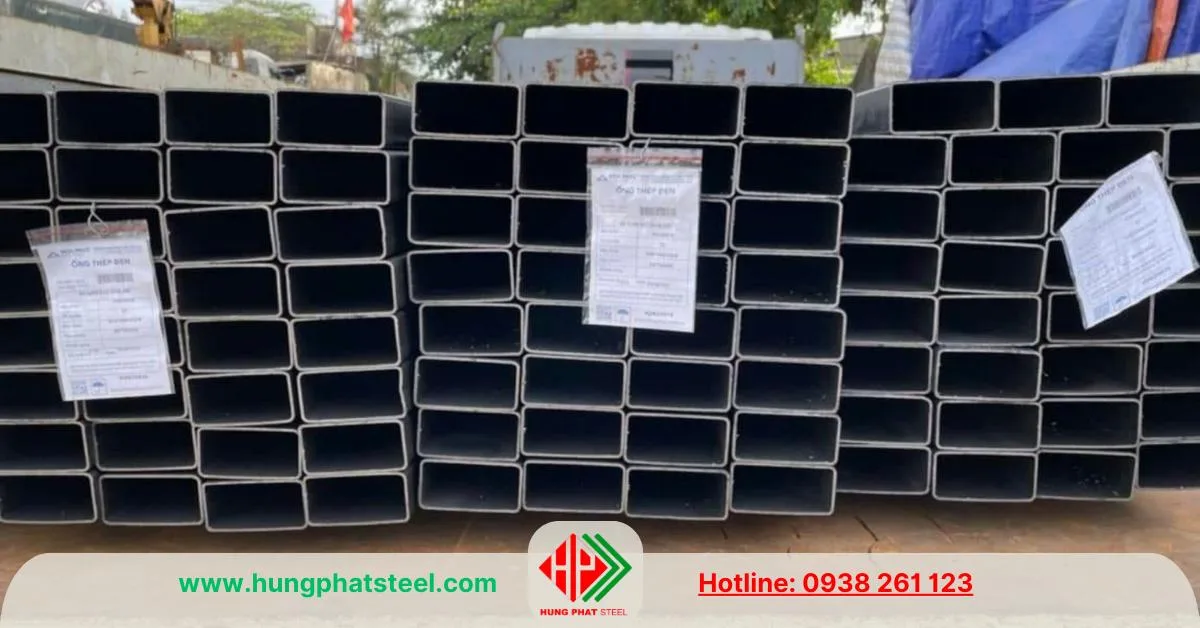 Thép hộp đen chữ nhật Hòa Phát