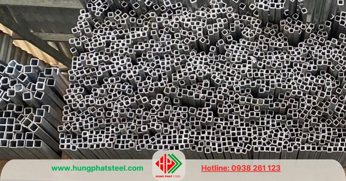 Thép hộp mạ kẽm 10x10