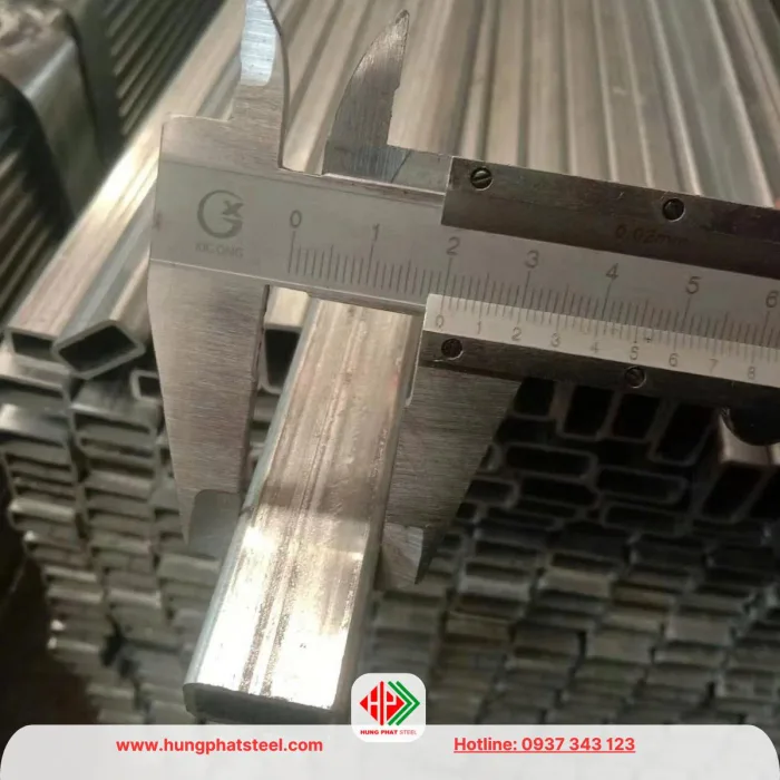 Thép hộp mạ kẽm 10x20