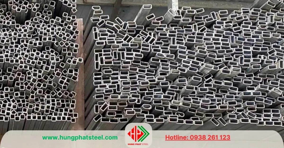 Thép hộp mạ kẽm 10x20