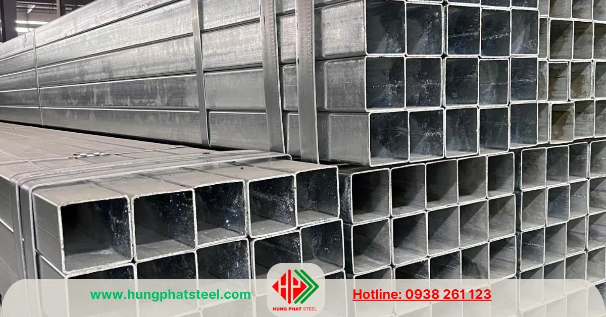 Thép hộp mạ kẽm 150x150 