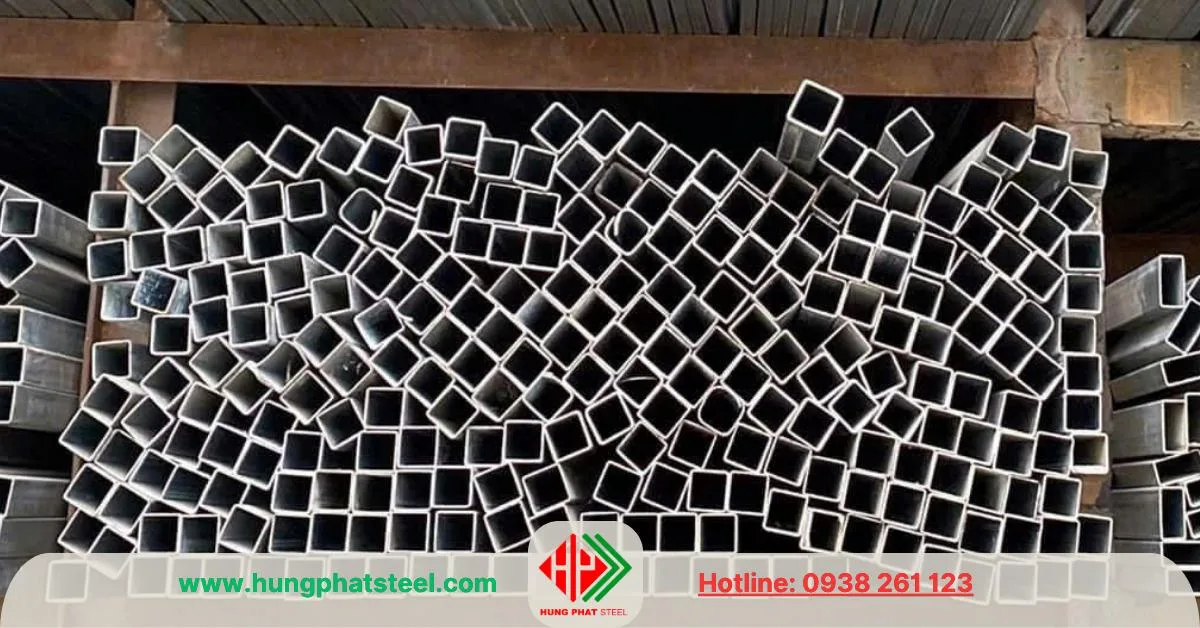 Thép hộp mạ kẽm 16x16 