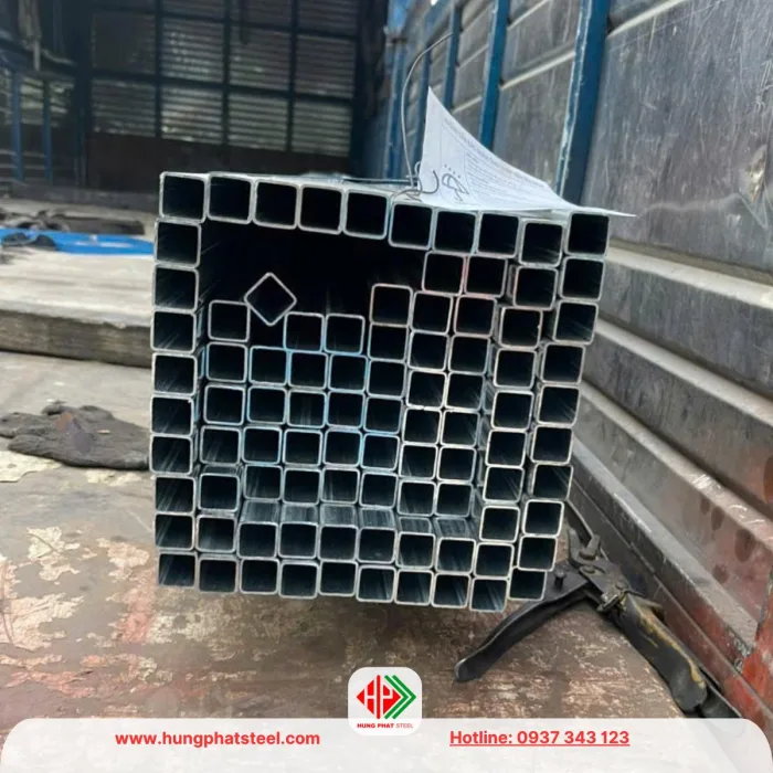 Thép hộp mạ kẽm 16x16