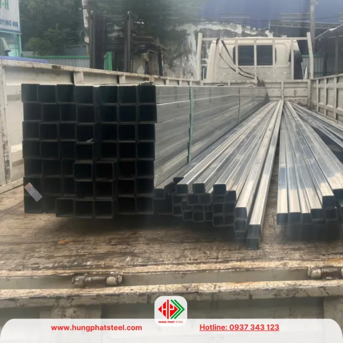 Thép hộp mạ kẽm 40x40