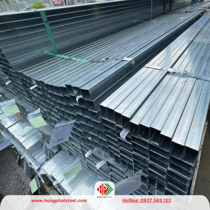 Thép hộp mạ kẽm 40x60