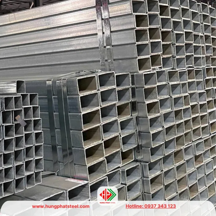 Thép hộp mạ kẽm 50x100 Hòa Phát