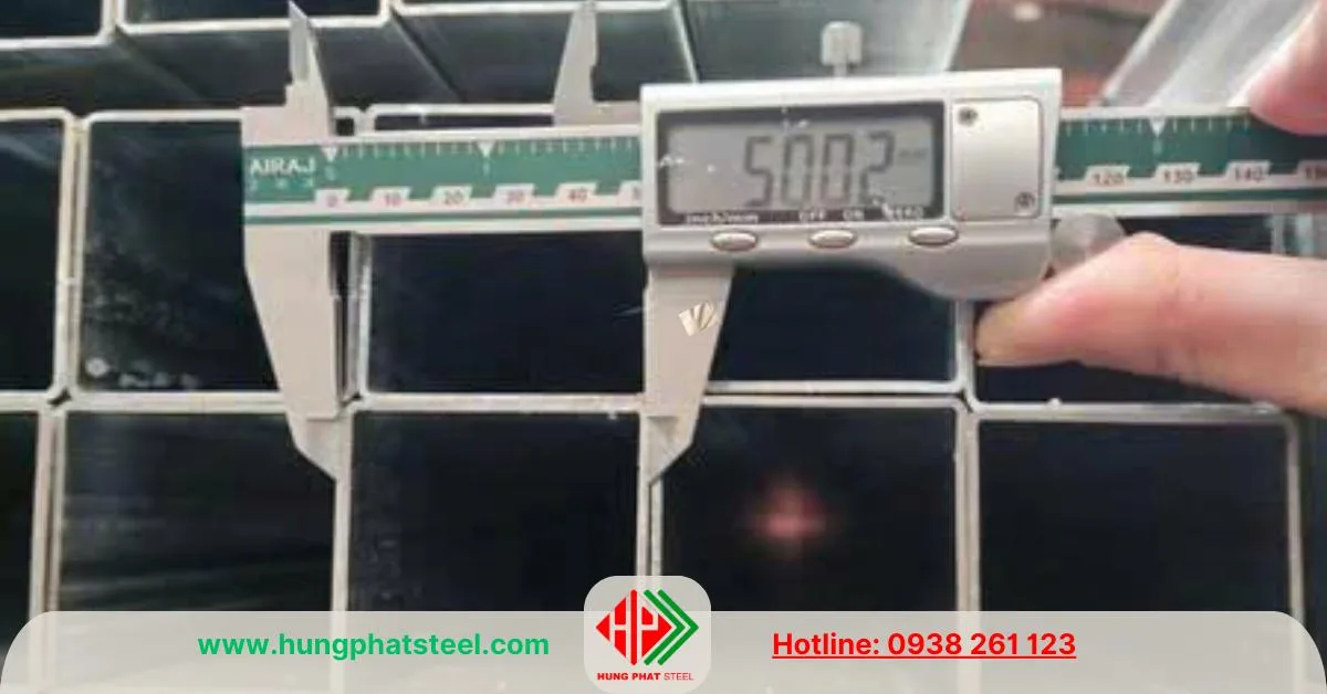 Thép hộp mạ kẽm 50x50
