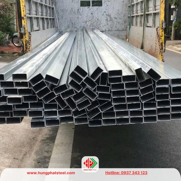 Thép hộp mạ kẽm 60x120