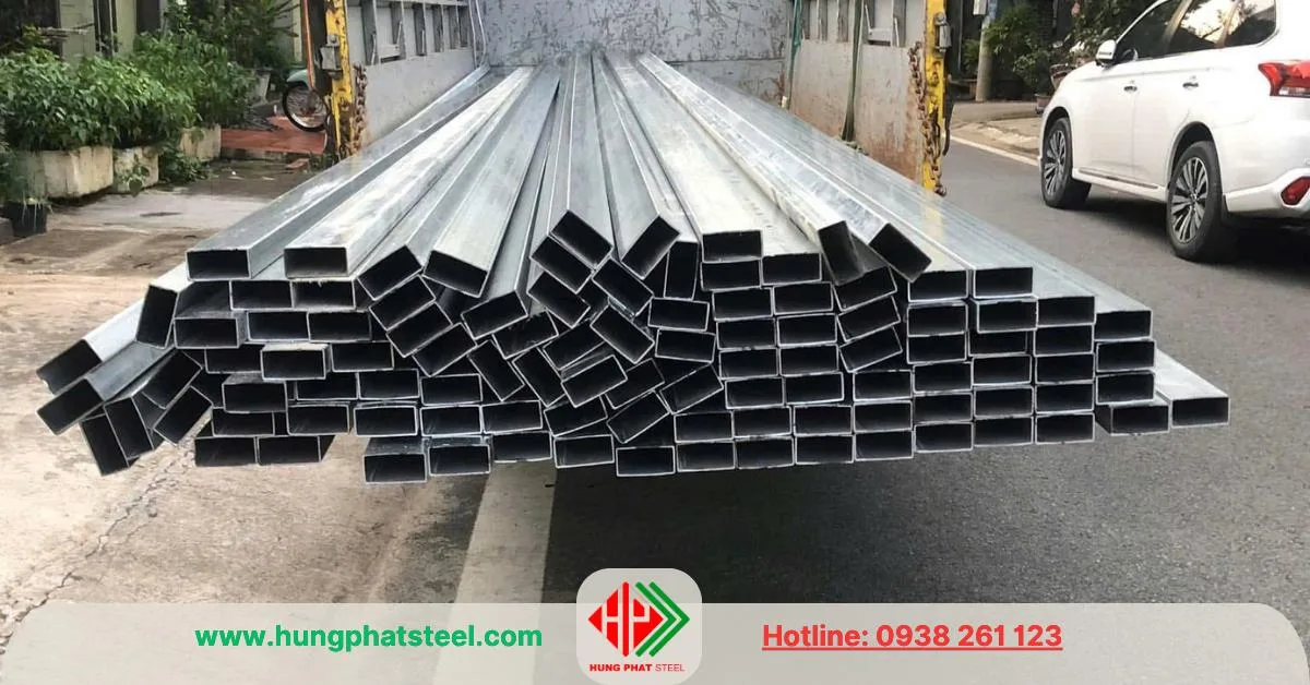 Thép hộp mạ kẽm 60x120