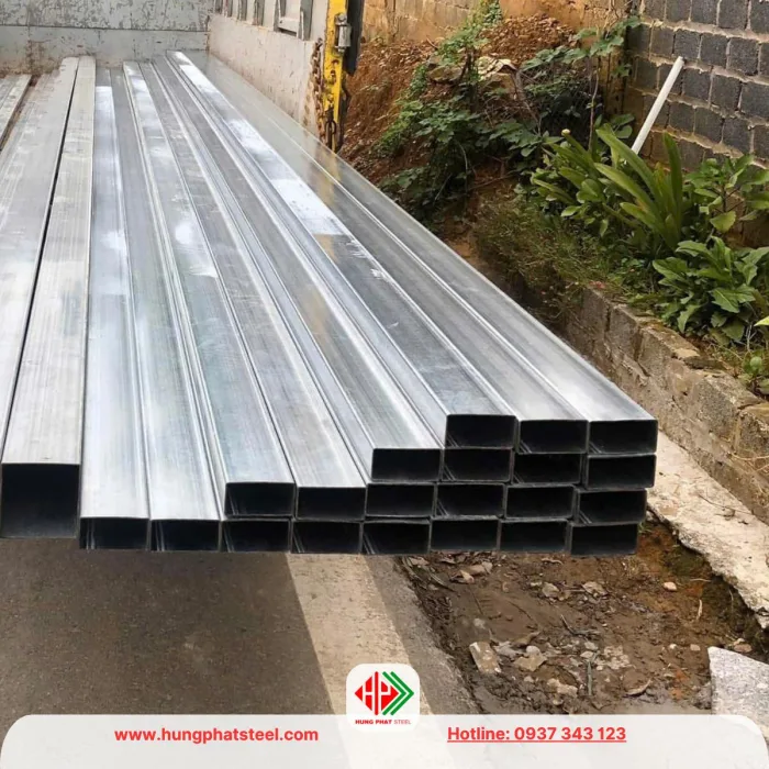 Thép hộp mạ kẽm 60x120