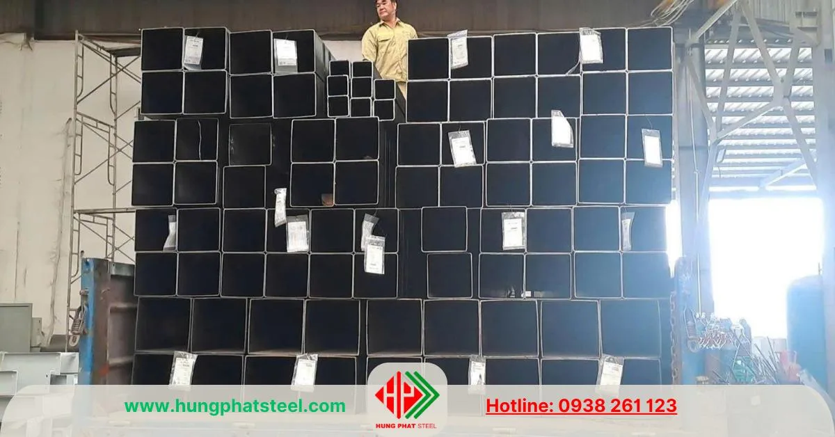 Thép hộp vuông đen Hòa Phát