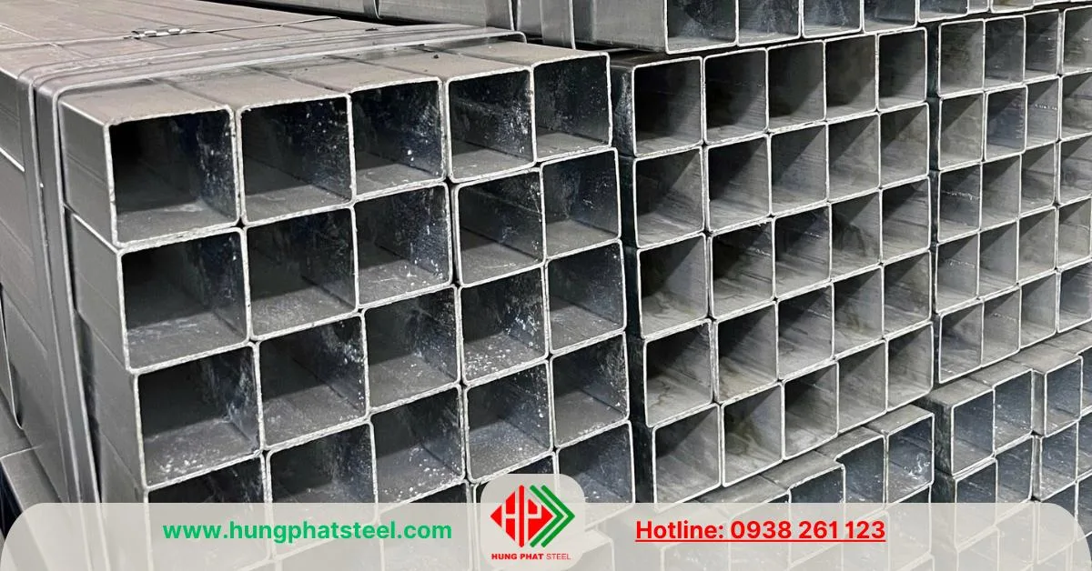 Thép hộp vuông mạ kẽm 150x150