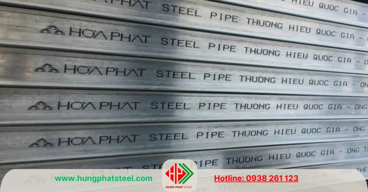 Thép hộp vuông mạ kẽm Hòa Phát