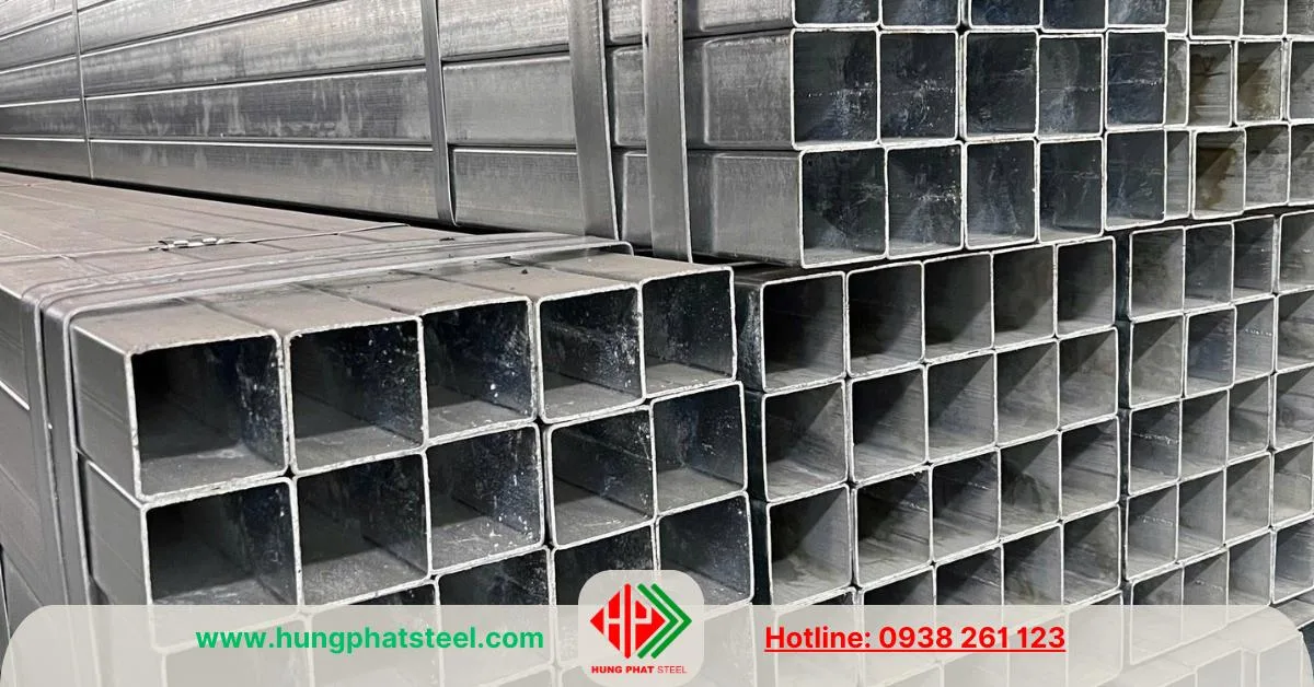 Thép hộp vuông mạ kẽm Hòa Phát