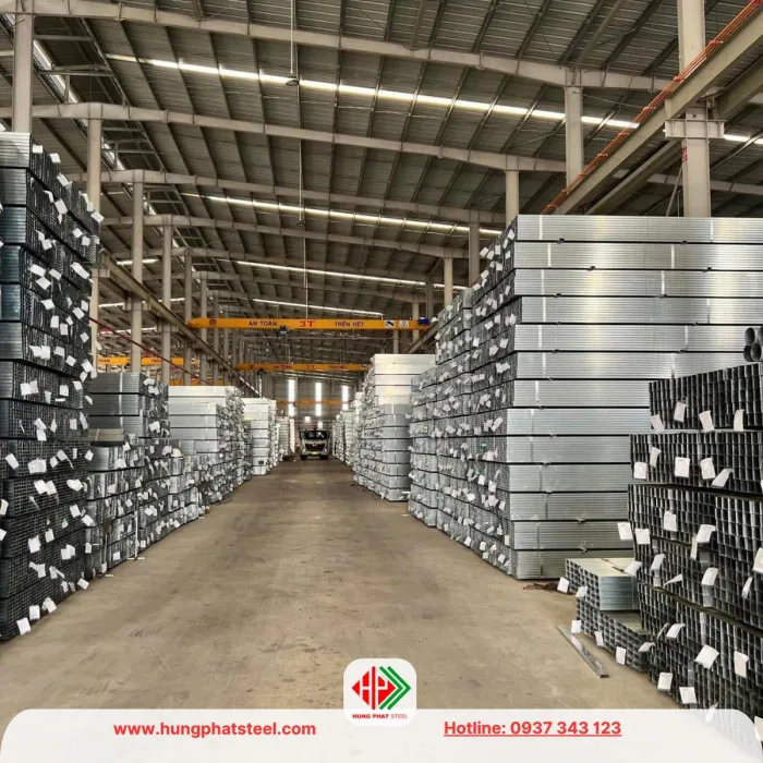 Thép hộp vuông mạ kẽm Hòa Phát