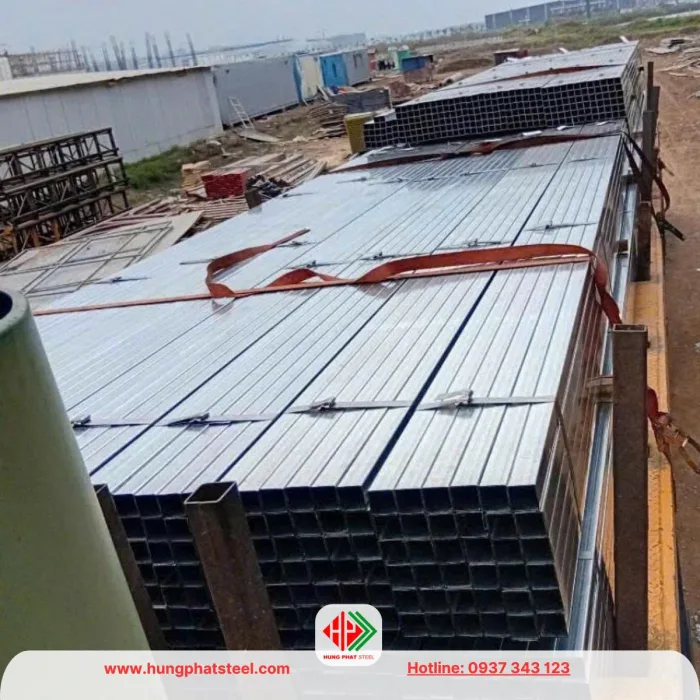 Thép hộp vuông mạ kẽm Hòa Phát