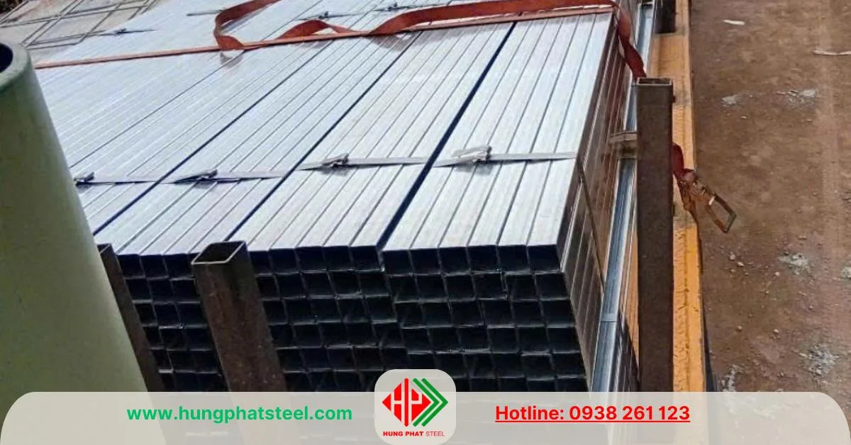 Thép hộp vuông mạ kẽm Hòa Phát