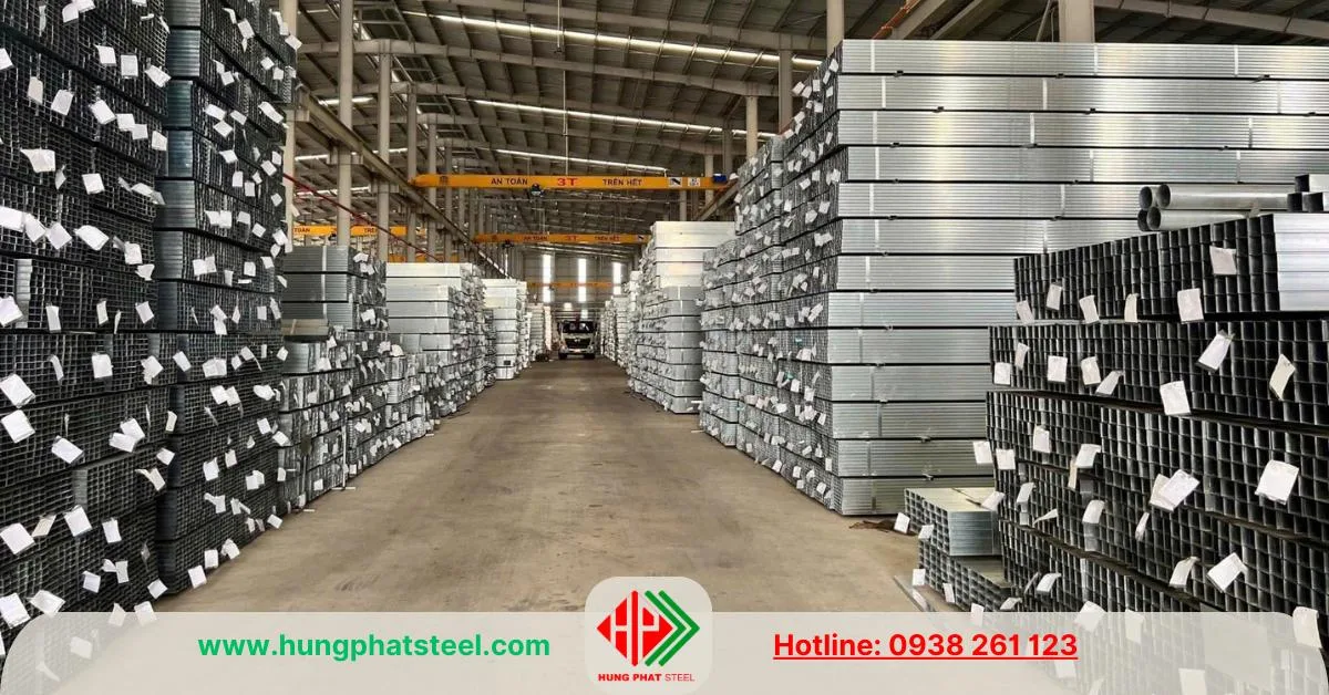 Thép hộp vuông mạ kẽm Hòa Phát