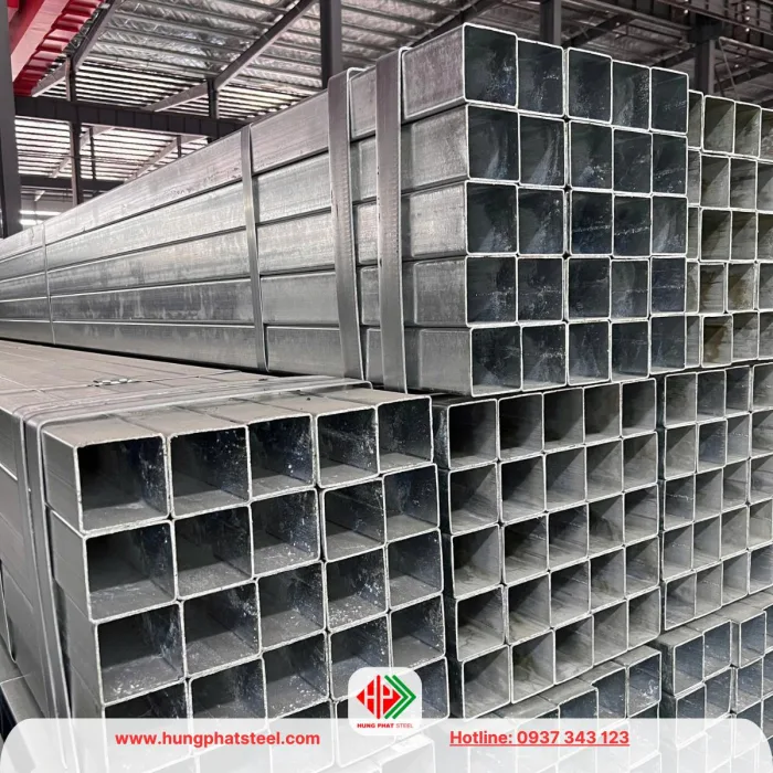 Thép hộp vuông mạ kẽm Hòa Phát