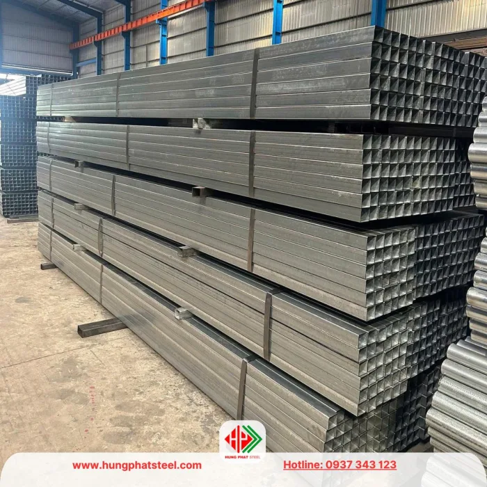 Thép hộp vuông mạ kẽm Hòa Phát