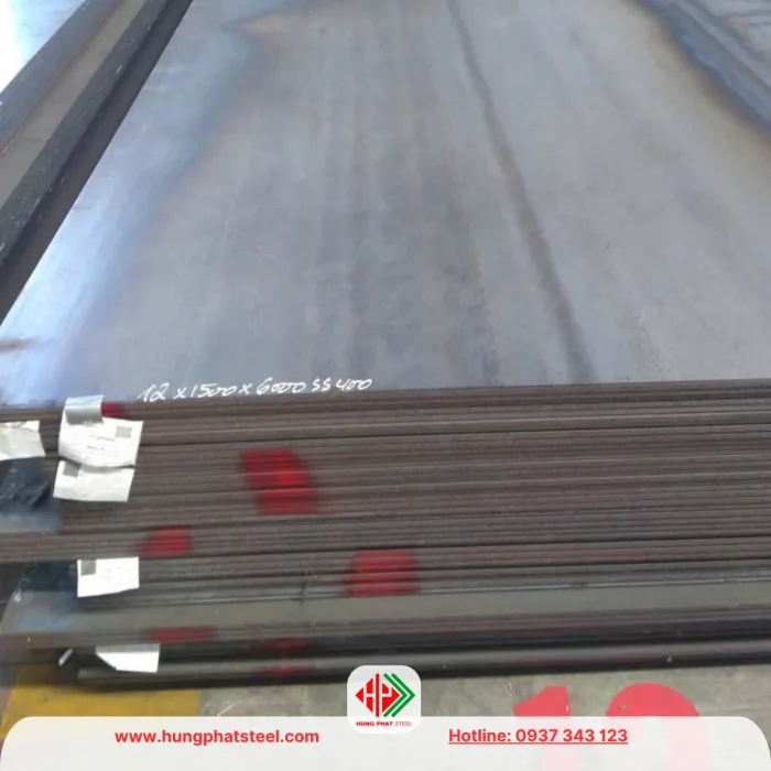 Thép tấm 12x1500x6000 SS400