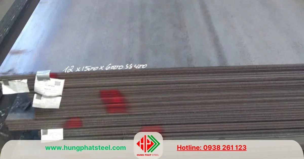 Thép tấm 12x1500x6000 SS400