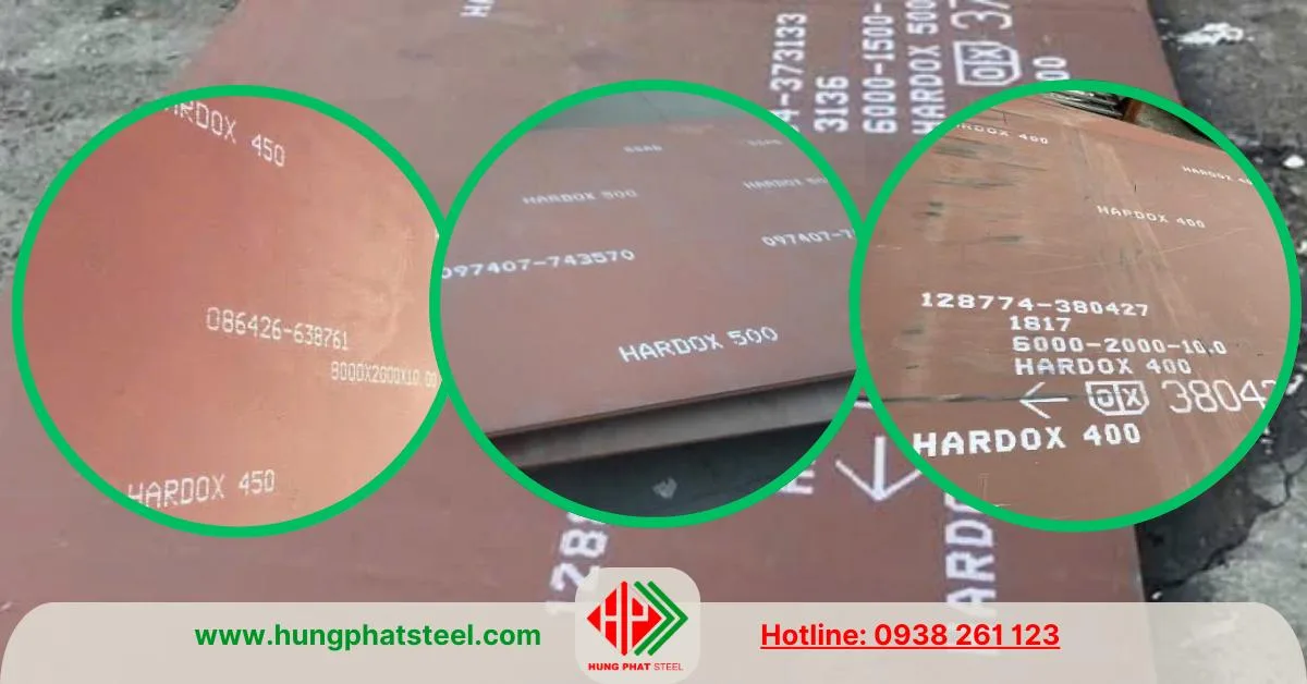 Thép tấm Hardox 500 450 400
