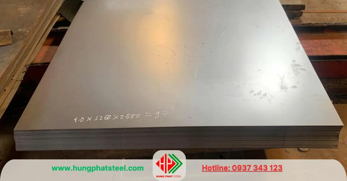 Thép tấm mạ kẽm 1ly (1mm)