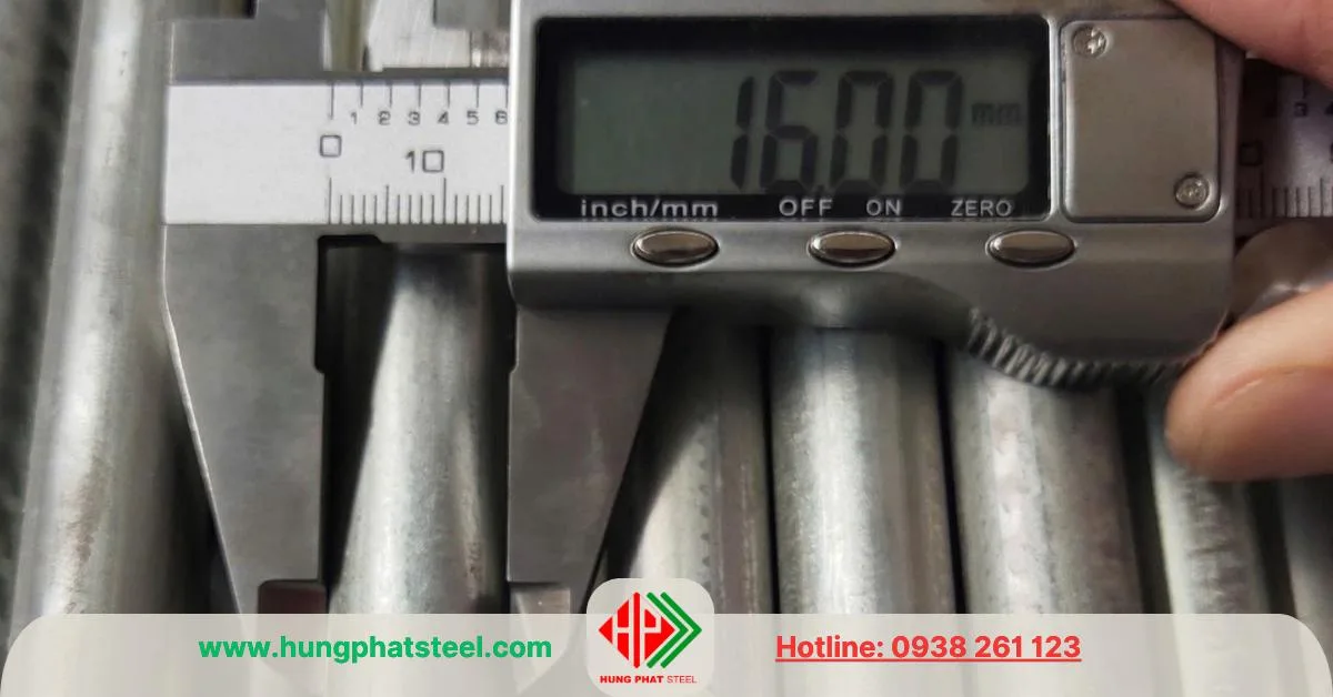 Thép tròn đặc phi 16 (Láp đặc D16)
