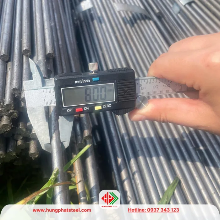 Thép tròn đặc phi 8 (Láp đặc D8)