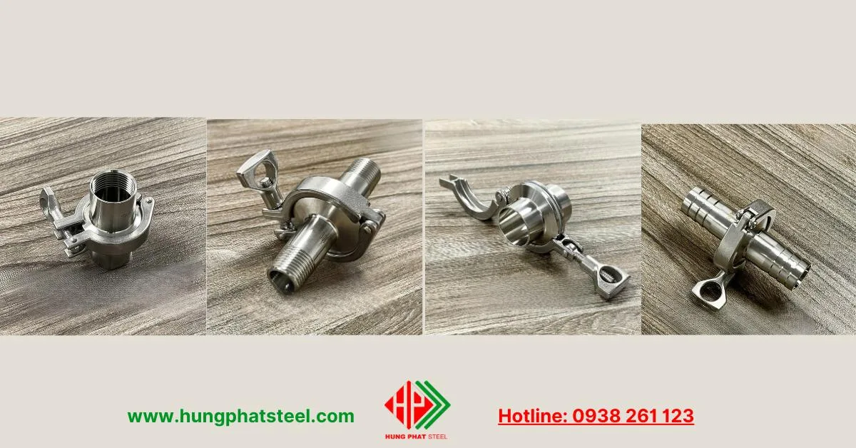Các loại cùm lem inox (Clamp)