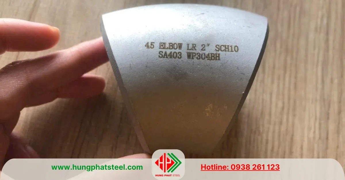 Co lơi inox 45 độ