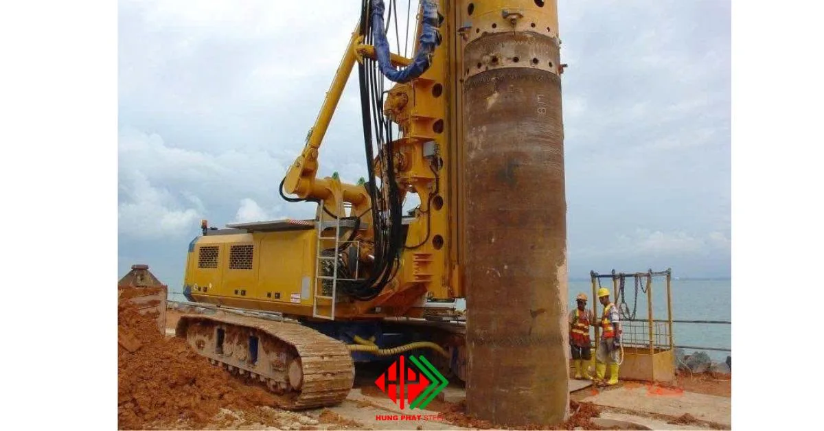 Công tác ống vách cọc khoan nhồi