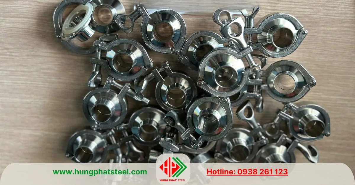 Cùm lem inox (cùm clamp)