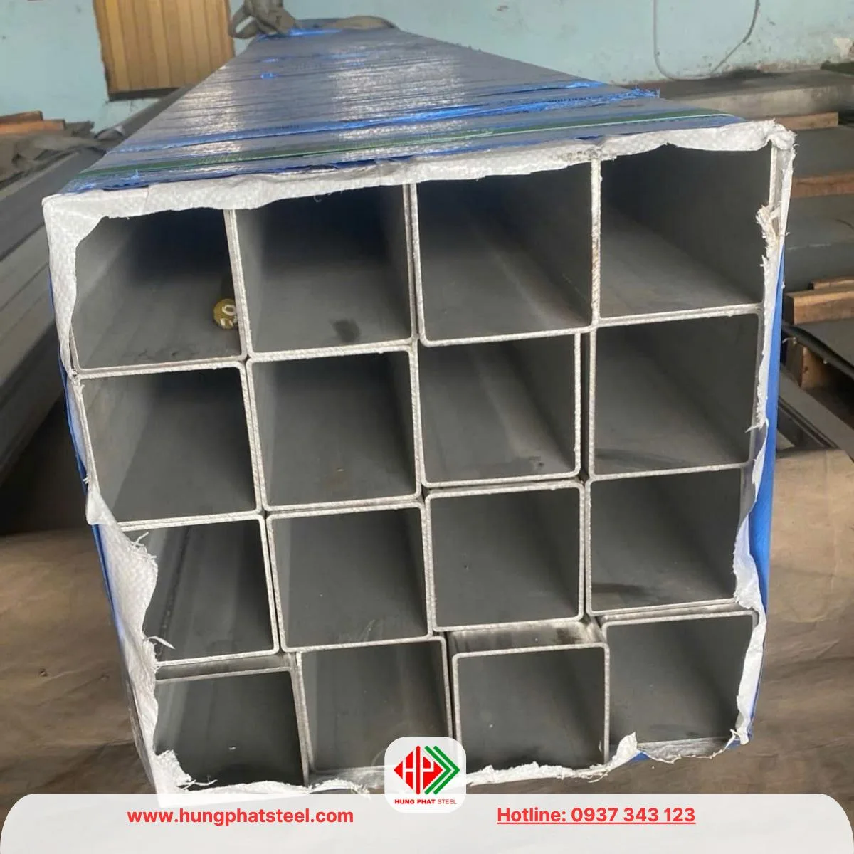 Hộp INOX 304 công nghiệp 150x150 dài 6m