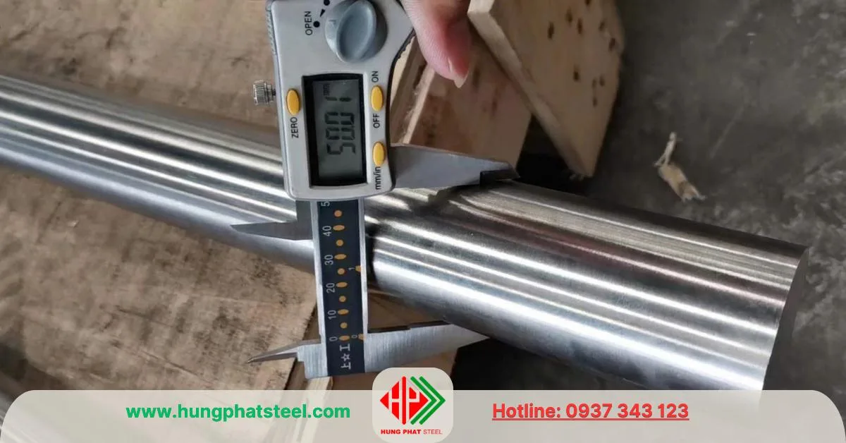 INOX Tròn đặc phi 50 (láp Inox D50)