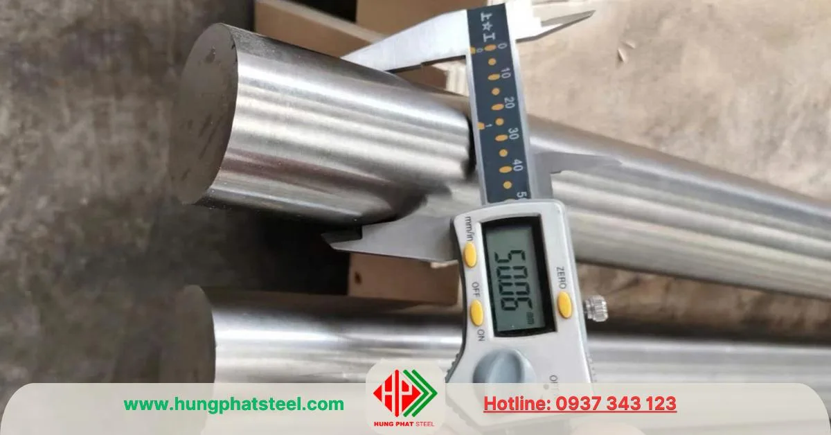 INOX Tròn đặc phi 50 (láp Inox D50)