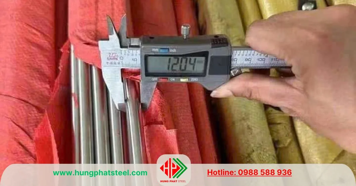 INOX tròn đặc phi 12 (Láp D12)