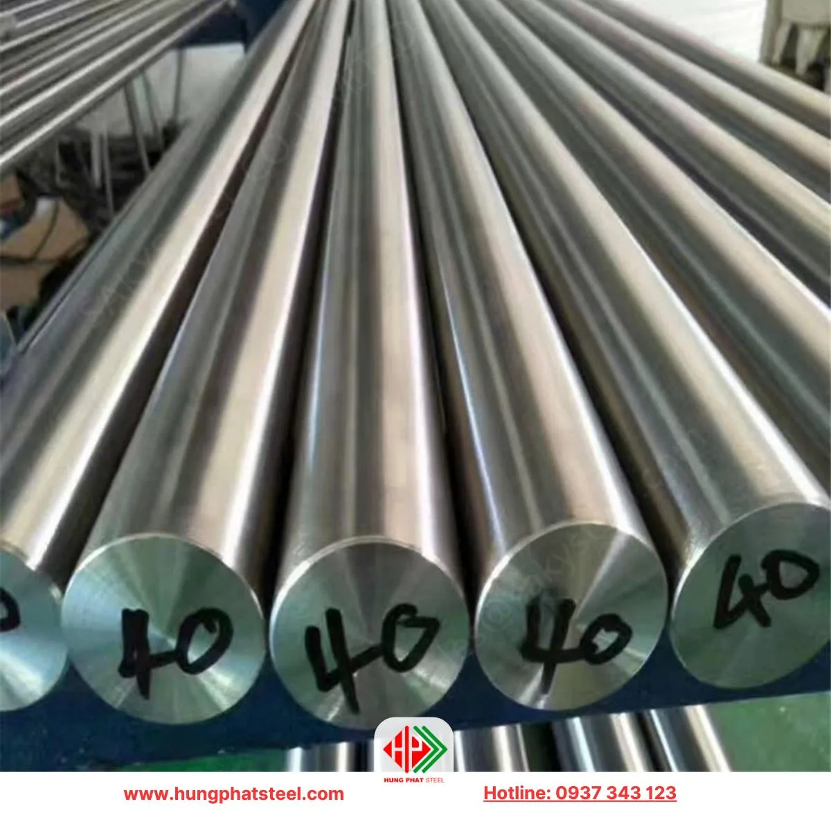 INOX tròn đặc phi 40 (Láp inox D40)