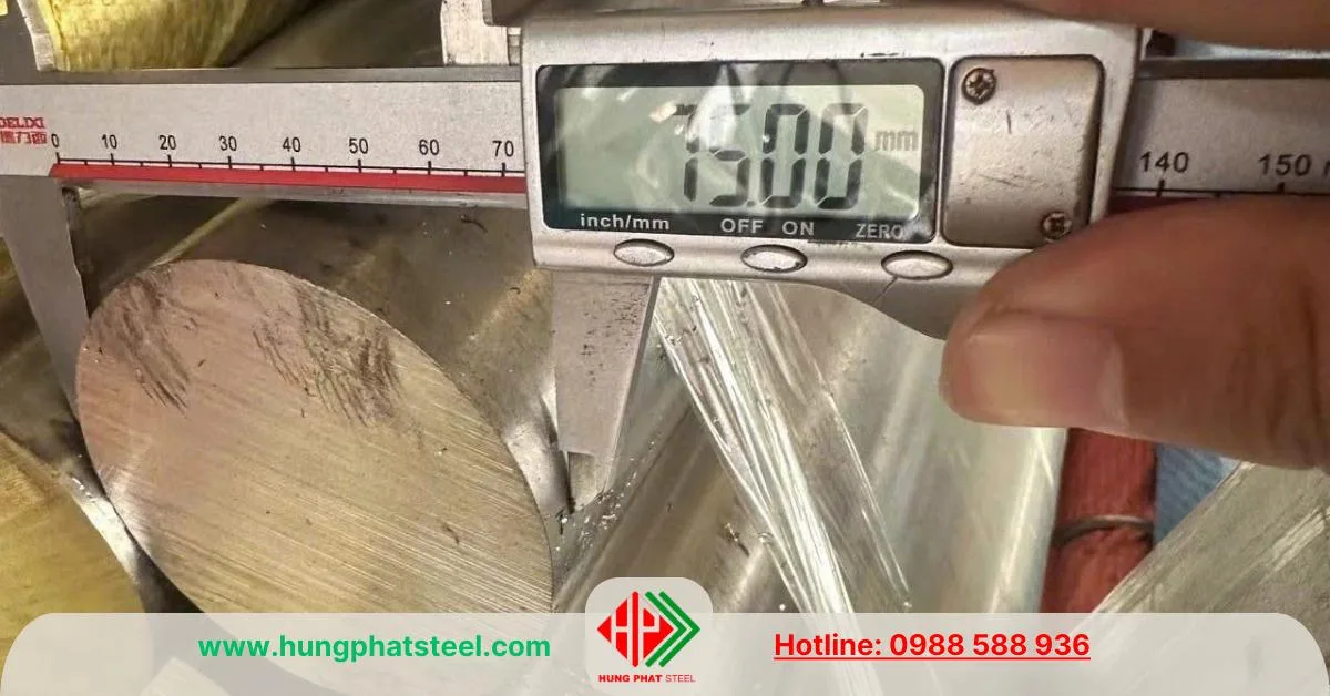 INOX tròn đặc phi 75