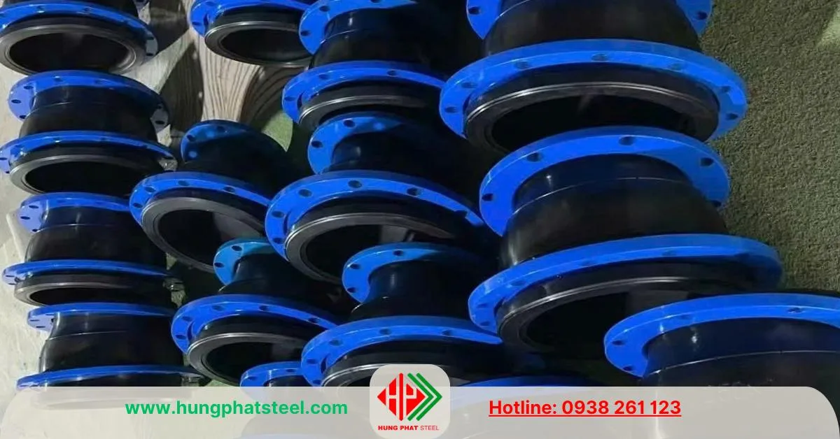Khớp nối mềm cao su mặt bích thép