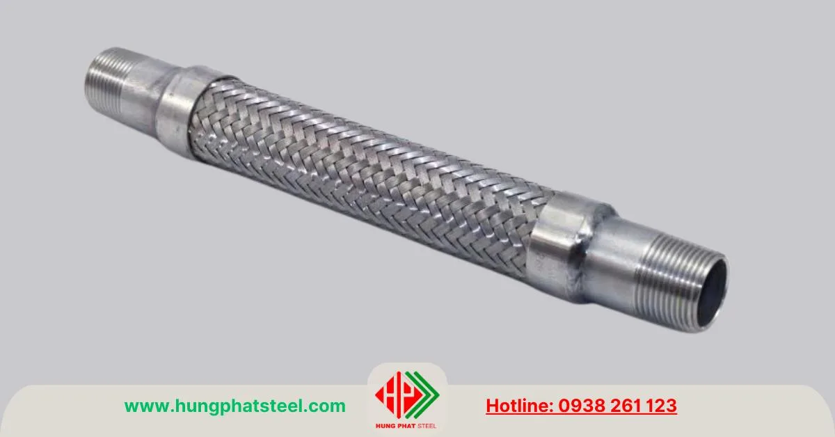 Khớp nối mềm inox đầu ren ngoài
