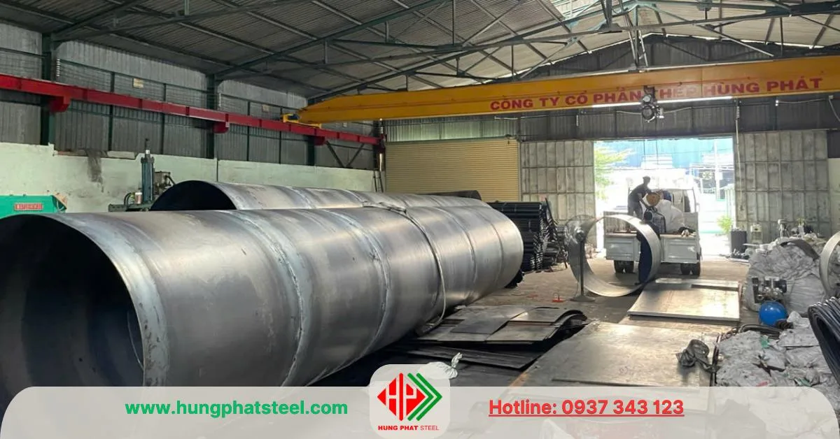 Lốc ống tròn tại Thép Hùng Phát