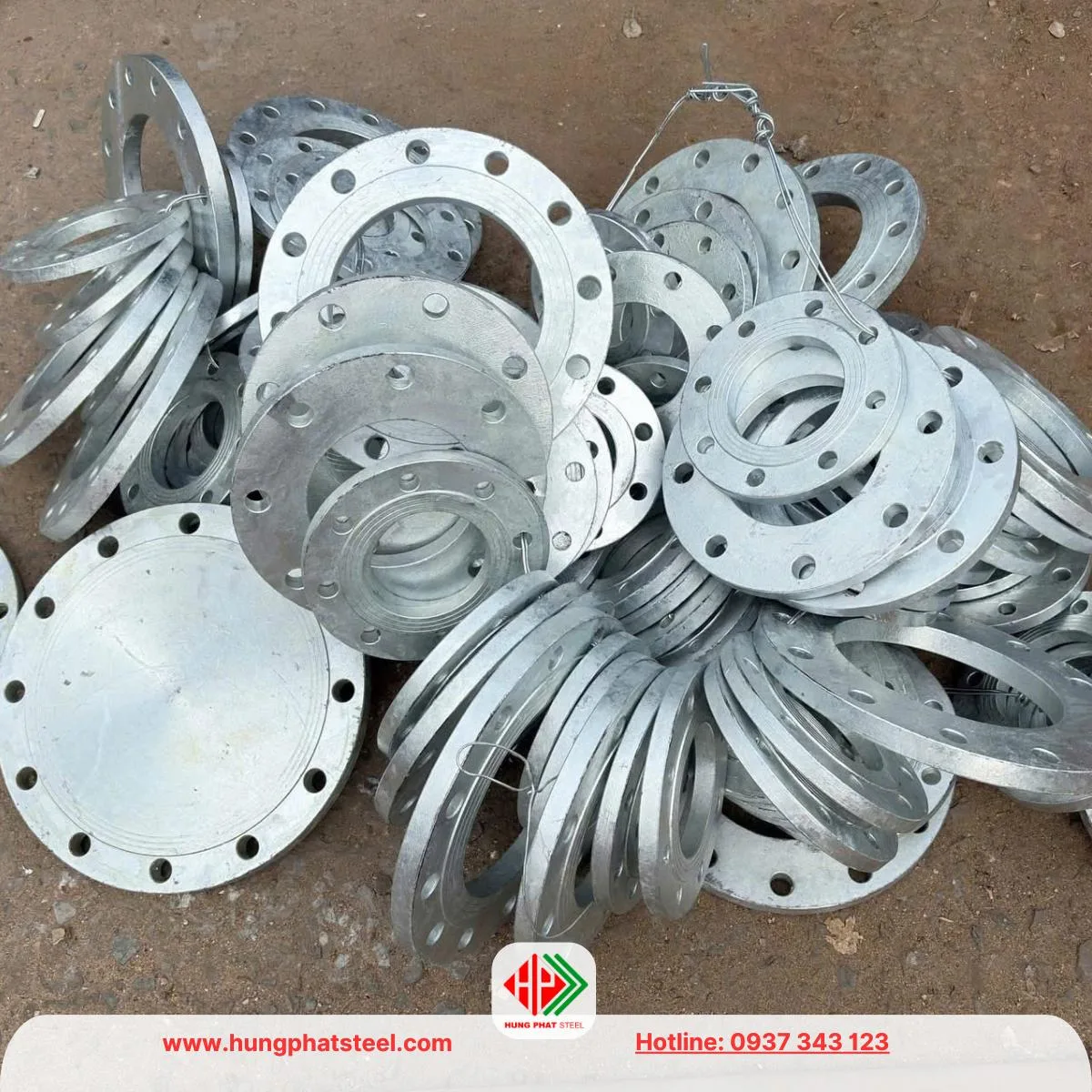 Mặt bích được gia công mạ kẽm nhúng nóng