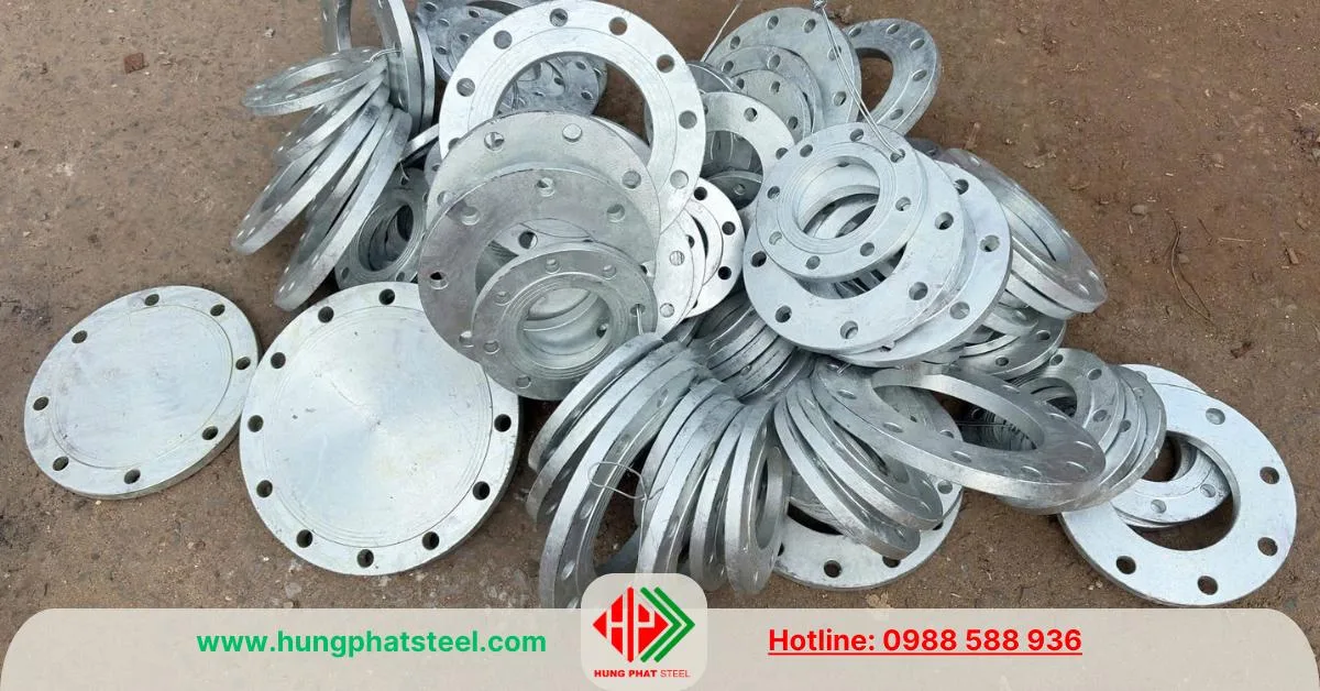 Mặt bích được gia công mạ kẽm nhúng nóng
