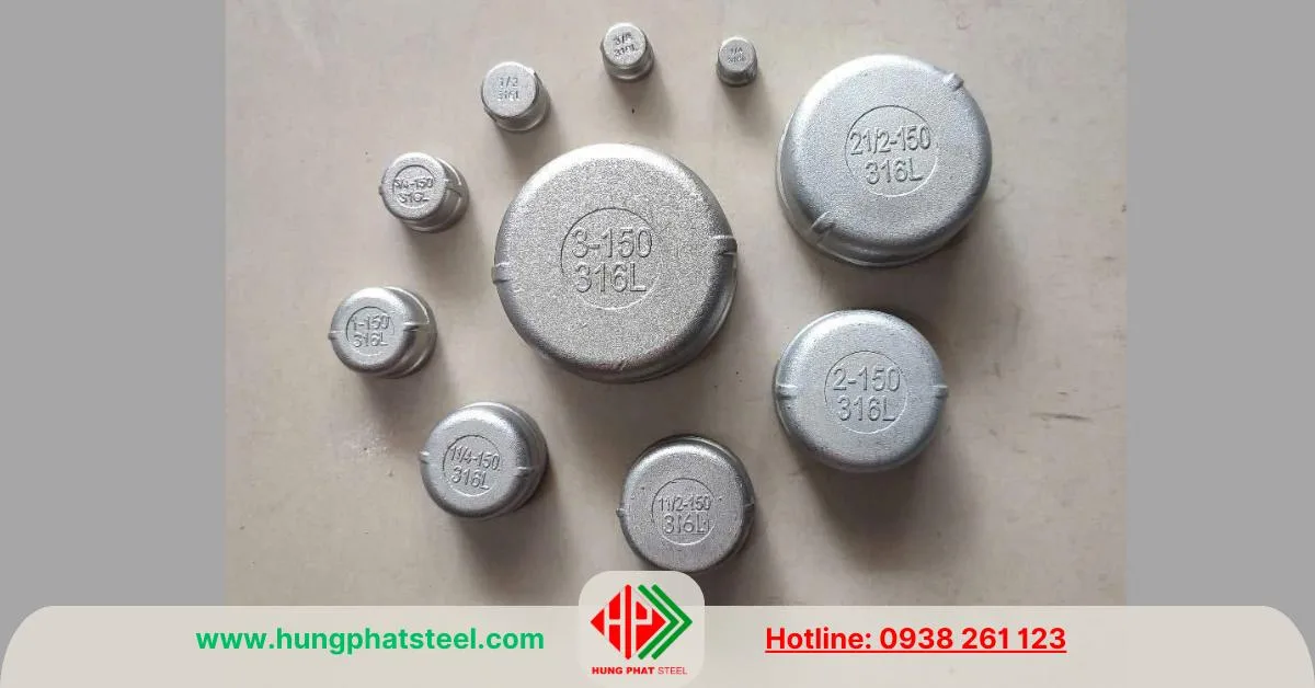 Nắp bịt ren inox 316