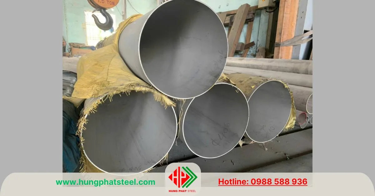 Ống INOX đúc phi 406 SCH10